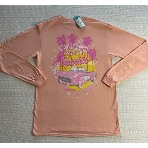 SIMPLY SOUTHERN MEDIUM “DON’T LET ANYONE STEAL YOUR SPARKLE” Short Sleeve T-SHIR - Picture 2 of 8